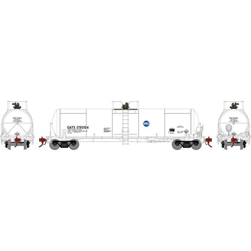 Athearn Genesis 37995 GATX (White-Service Driven) 20K gal Acid Tank #29004 HO