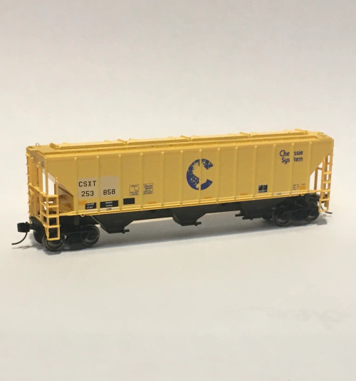 Trainworx 24424-03 CSXT Chessie Re-stencil PS 4427 Hopper  #253858 N scale