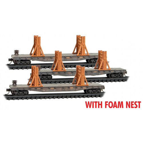MT 993 02 221 NS Ribbon Rail Flats 3-pack #2 N scale