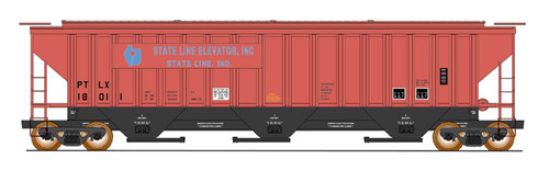 Intermountain N Scale 653103-01 State Line Elevator #18010 4750 3-bay Covered Hopper