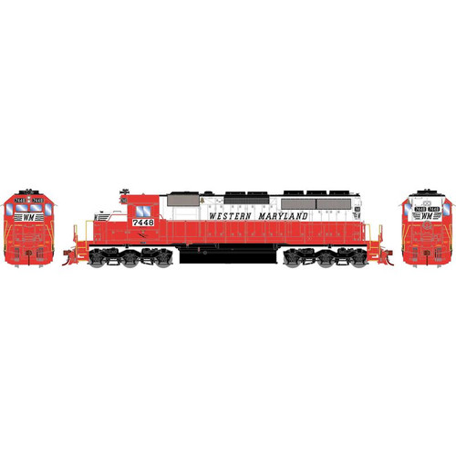 Athearn RTR 87331 Western Maryland SD40 DCC/Sound #7448 HO