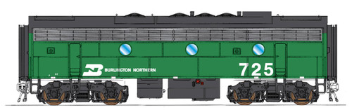 IMRC 69777S-05 BN Burlington Northern F7B #725, DCC & Sound equipped, N scale