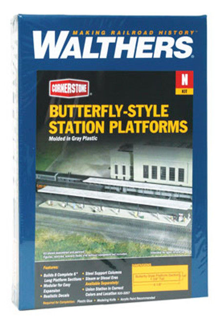 Walthers Cornerstone 933-3258  Butterfly Platforms N scale