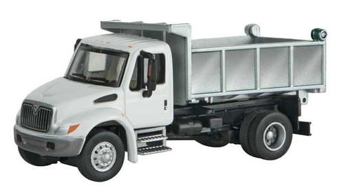 Walther's SceneMaster 949-11637 White International 4300 Crew Cab Dump Truck HO