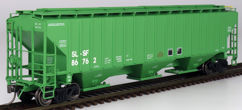 Intermountain 453119-02 SL-SF Frisco (BN Green Paint) #86601 4750 CF Rib-Sided 3-bay Hopper  HO