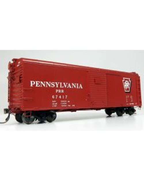 Rapido 123004-6 PRR X31A Shadow Keystone Early Single Door Box Car #76700 HO