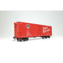 Rapido 155006A Great Northern 40' Box Car Vermilion w/slanted lettering #5200 HO