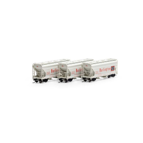 Athearn Genesis N 24691 CB&Q ACF 2970 Covered Hopper 3-pack N scale