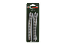 KATO N scale 20-150 R28 1/4" -15 deg. Curved Track 4 pieces