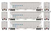 Athearn RTR 81588 Procor 54' FMC 4700 cf Covered Hopper 3-car set HO