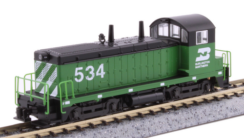 KATO N Scale 176-4377-DCC Burlington Northern NW2 #534 DCC