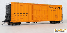 Tangent 29012-03 D&RGW "Delivery 1969" Gunderson 6089 CF 50' High Cube Double Plug Door Box Car #62007 HO