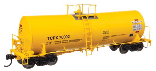 Walthers 920-100065 TCPX #70002 40' Trinity 14,000-Gallon Molten Sulfur Tank Car  HO