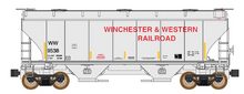 Intermountain 669003-06 Winchester & Western Trinity 3281 2-bay Covered Hopper #9575 N Scale
