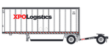 Trainworx 42891-01 XPO Logistics Pup Trailer & Dolly N scale *