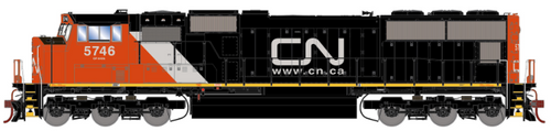 Athearn Genesis 69567 Canadian National (with web address logo) SD75i DCC / Sound #5754 HO