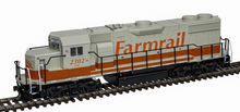 Atlas Trainman 10004559 Farmrail GP38-2 #2302 DC Silver HO