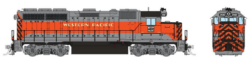 Rapido 40038 WP Western Pacific GP40 #3514  DC HO Rapido 40038 WP Western Pacific GP40 #3514  DC HO