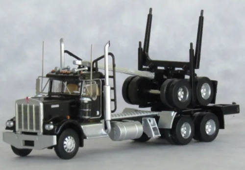 Trainworx 49081 Kenworth W900 Black Log Truck/Trailer N scale Trainworx 49081 Kenworth W900 Black Log Truck/Trailer N scale