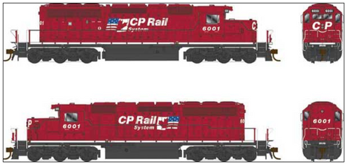 Bowser 25330 Canadian Pacific SD40-2 Dual Flags #6001 DCC & LokSound HO Bowser 25330 Canadian Pacific SD40-2 Dual Flags #6001 DCC & LokSound HO