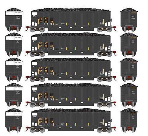 Athearn 81545 CSX Bethgon Coalporter 5-car set HO
