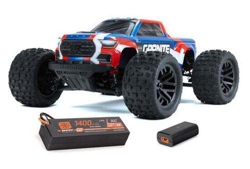 ARRMA ARA2102T1 Granite 4wd Blue RTR Brushed Monster Truck 1/18 scale