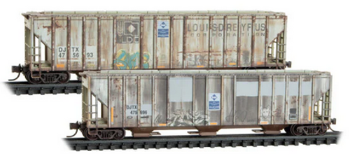 Micro-Trains 983 05 088 David J. Joseph 3-bay Weathered Hopper 2-pack N scale