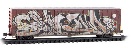 Micro-Trains 123 44 170 BNSF 60' Ribside Double Plug Door High Cube Box Car #761380, N scale