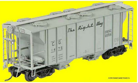 Kadee 8313 Central of Georgia #1475 2000 cu. ft. 2-bay PS-2 Covered Hopper HO