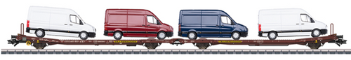 Marklin 47430 Laads 800B Flat Cars with Van Loads