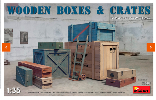 MiniArt 35581 Wooden Boxes & Crates