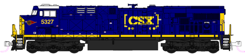 Kato 176-8962 CSX "Western Maryland" ES44DC #5327 DC No Sound N scale