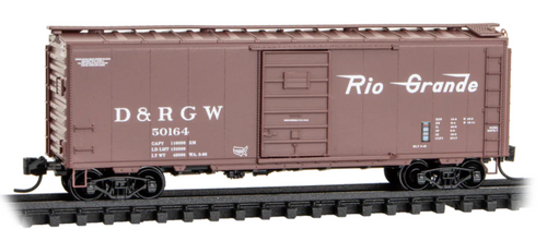 Micro-Trains 020 00 537 Denver & Rio Grande Western  40' Standard Single Door Box Car #50164 N scale