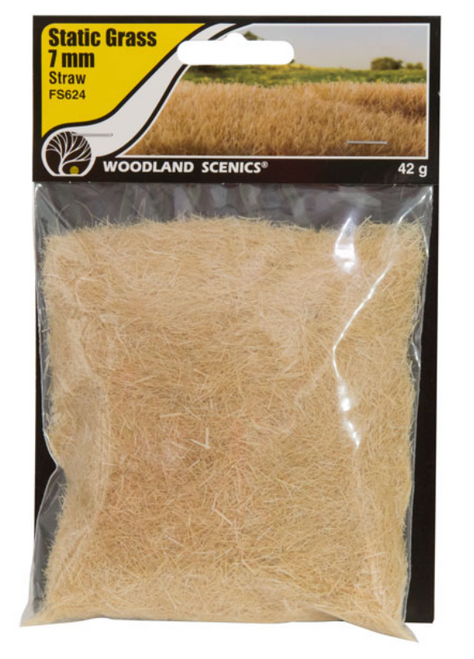 Woodland Scenics FS624 7mm Static Grass Straw