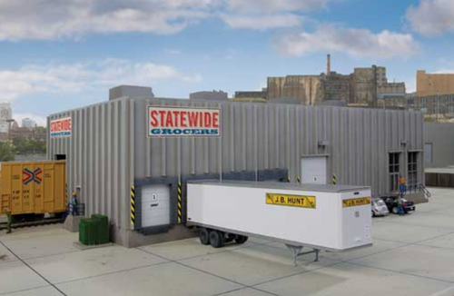 Walthers Cornerstone 933-4105 Modern Concrete Grocery Warehouse HO