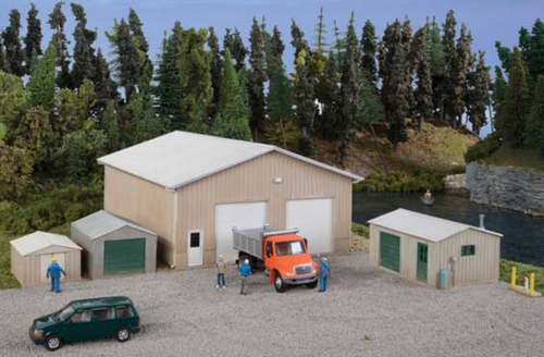 Walthers 933-4125 Pole Barn & Sheds HO