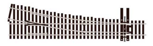 Peco SLE8352 Code 83 #5 Left Hand Turnout Electrofrog HO