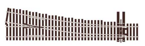 Peco SL-U8361 #6 Right Hand Turnout Unifrog Code 83 HO