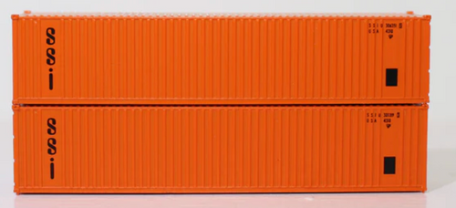 JTC 405603 SSI 40' Container N scale 2-pack