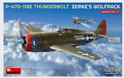 MiniArt 38034 P-47D-11RE Thunderbolt "Zemke's Wolfback" 1:48