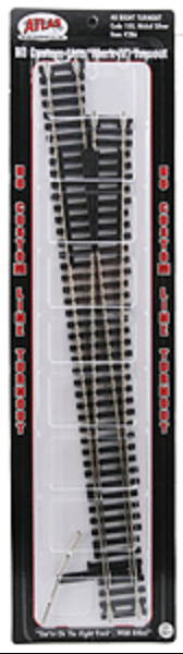 Atlas 286 RH #8 Turnout Code 100 HO