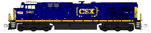 Kato 176-8963-S CSX "Seaboard" ES40DC #5461 DCC & sound equipped N scale