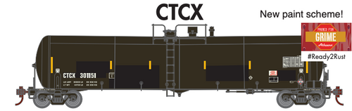 Athearn 29897 CTCX 30K Tank Car #301151 "Primed for Grime" HO