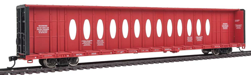 910-4868 WCRC 72' Centerbeam Flat Car #9008 HO