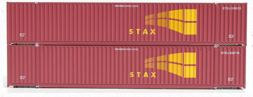 JTC 535004 STAX 53' Corrugated Side Container N scale