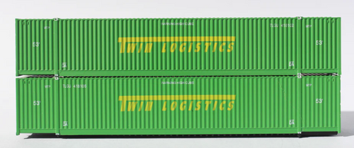 JTC 537013 Twin Logistics Corrugated Side Containers N scale