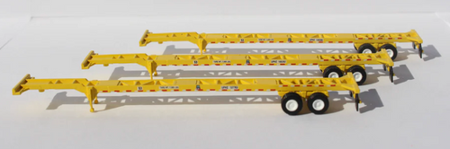 JTC 152006 Union Pacific 53' CHASSIS for 53' containers (Three Pack) N scale