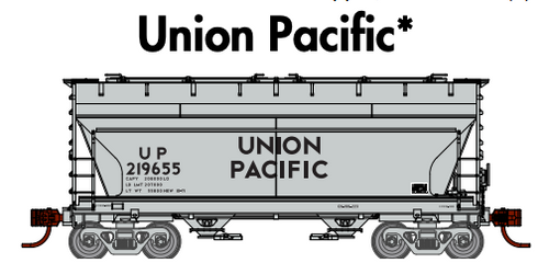 Athearn RTR 93996 Union Pacific ACF 2970 Covered Hopper #219655 HO scale