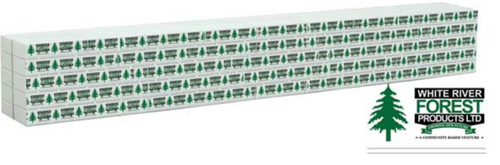 Walthers 949-3168 Weyerhauser Centerbeam Flat Lumber Load HO
