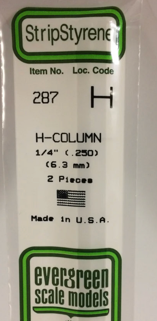 Evergreen 287 1/4" H-Column